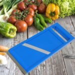 Vegetable Slicer Handheld,Portable Handheld Slicer with Stainless Steel Blade, Mini Mandoline Slicers for Vegetables, Fruits, Potatoes, Cheese, Carrots, Quick Uniform Slice,Blue - Image 8