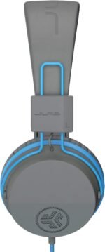 JLab JBuddies Studio On-Ear Kids Wired Headphones, Toddler Headphones, Kid Safe, Studio Volume Safe, Volume Limiter, Folding, Adjustable, Noise Isolation, with Mic (Graphite/Blue) - Image 3