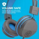 JLab JBuddies Studio On-Ear Kids Wired Headphones, Toddler Headphones, Kid Safe, Studio Volume Safe, Volume Limiter, Folding, Adjustable, Noise Isolation, with Mic (Graphite/Blue) - Image 4