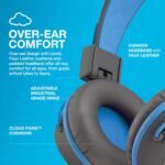 JLab JBuddies Studio On-Ear Kids Wired Headphones, Toddler Headphones, Kid Safe, Studio Volume Safe, Volume Limiter, Folding, Adjustable, Noise Isolation, with Mic (Graphite/Blue) - Image 6
