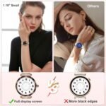 Smart Watches for Women Answer/Make Call, 1.19" AMOLED Smartwatch with Bluetooth for Android iOS Phones, IP68 Waterproof Fitness Tracker with Heart Rate SpO2 Sleep Monitor, Rose Gold - Image 6