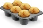 Monfish extra large muffin pan jumbo cupcake tray Carbon steel stone finish 3.5 inch cup - Image 4