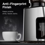 Espresso Grinder, Burr Coffee Grinder with 51 Grind Settings, Precision Timer, Stainless Steel Coffee Grinder with Easy Cleaning, Anti-Static Design & 3 Operation Modes - Image 6