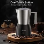 Secura 17oz Electric Milk Frother and Steamer, Stainless Steel Detachable Milk Jug, 4-in-1 Hot & Cold Foam Maker for Latte, Cappuccino & Hot Chocolate, BPA & Teflon-Free, Dishwasher Safe - Image 4
