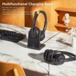 LEVN Wireless Headset, Wireless Headset with Mic for Work, AI Noise Cancelling, 65 Hrs Working Time, Bluetooth Headphones with Microphone from Computer/Call Center/Teams - Image 4