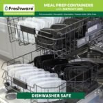 Freshware Meal Prep Containers [15 Pack] 1 Compartment Food Storage Containers with Lids, Bento Box, BPA Free, Stackable, Microwave/Dishwasher/Freezer Safe (28 oz) - Image 6
