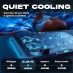 KLIM V8 Gaming Laptop Cooling Pad with 8 Fans + New Version + Gaming Laptop Cooler + Stable RGB Laptop Stand with Fan + Compatible up to 17" + 2 USB Ports + Phone Holder + 5 Year Assurance - Image 4