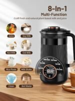 Nut Milk Maker Machine, 35oz Homemade Soy, Almond, Oat, Coconut, Plant Based and Non Dairy Beverages, 8 in 1 Automatic Soybean Machine With 12H Delay Start/Keep Warm/Boil Water - Image 3