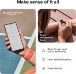 Fitbit Charge 6 Fitness Tracker with Heart Rate, GPS, and Health Tools - Gold Case w/Coral Band, (Renewed) - Image 4
