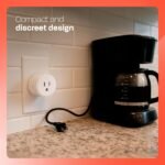 Smart Plug, Compatible with Alexa and Google Home, WiFi Enabled, No Hub Required, 2.4Ghz Connection, White, 2 Pack - Image 5
