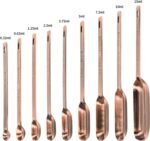 Copper Measuring Cups and Spoons Set 17 for Dry & Liquid, Metric & Us Stainless Steel Measuring Cups and Spoons Set with Leveler for Kitchen & Baking with 3/4 & 2/3 Measurer Cup - Image 5