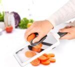 Mandoline Slicer for Kitchen, Adjustable Stainless Steel Blade, Vegetable Slicers, Slicer Vegetable Cutter with NO-slip Grip, Gray - Image 5