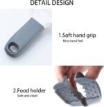 Mandoline Slicer for Kitchen, Adjustable Stainless Steel Blade, Vegetable Slicers, Slicer Vegetable Cutter with NO-slip Grip, Gray - Image 6