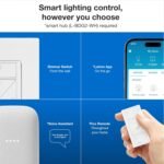 Lutron Caseta Original Smart Dimmer Switch (Lutron Smart Hub Required), for LED Lights, 150 Watt, Single-Pole/3-Way, No Neutral Required, PD-6WCL-WH, White - Image 3