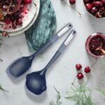 Flexible & Sturdy Kitchen Ladle Spoon Set for Nonstick Pots n Pans | Heat-Resistant Soup Ladle Canning Serving Spoons with Measurement Marks | Dishwasher Safe Cooking Utensil Tools - Image 3
