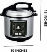 10 In 1 Electric Pressure Cooker With 24-Hour Reservation Function, Slow Cooker, Rice Cooker, Wok, Cake, Yogurt, Etc., 6 L, Stainless Steel/Black. - Image 7