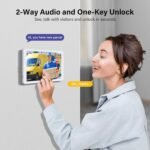 Wireless Video Doorbell Intercom System, Smart Doorbell Camera with Monitor, 1080P WiFi Video Door Phone with 8" Touch Screen, Motion Detection, Night Vision, No Monthly Fees, Tuya APP - Image 3