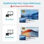 ACASIS USB C Hub 10Gbps, 6-in-1 Multiport Adapter with 4K 60Hz HDMI, 100W Power Delivery, USB A3.2 Data Port, USB C to HDMI Adapter for MacBook, Dell, Lenovo, Surface, iPad PRO, XPS(Black) - Image 4