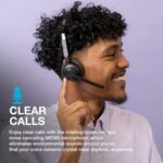 JLab Go Work Pop On-Ear Wireless Headset, Black, 50+ Hours Playtime, Bluetooth Multipoint, Rotating Boom Mic, Noise Canceling MEMS Microphone, Light-Weight, Portable, PC/Mac| Mobile (1 Pack) - Image 5