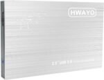 1TB External Hard Drive Portable 2.5'' Ultra Slim HDD Storage USB 3.0 for PC, Laptop, Mac, Chromebook, Xbox One (Silver) - Image 3
