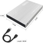 1TB External Hard Drive Portable 2.5'' Ultra Slim HDD Storage USB 3.0 for PC, Laptop, Mac, Chromebook, Xbox One (Silver) - Image 4