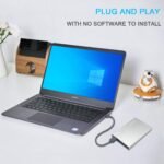 1TB External Hard Drive Portable 2.5'' Ultra Slim HDD Storage USB 3.0 for PC, Laptop, Mac, Chromebook, Xbox One (Silver) - Image 5
