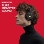 Monster Mission 100 Bluetooth Headphones, Over Ear Headphones with Immersive Bass, Crystal Clear Call, 40H Playtime, Bluetooth 5.4, Comfortable Fit Wireless Headset - Image 3