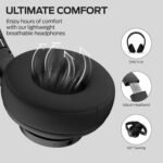 Monster Mission 100 Bluetooth Headphones, Over Ear Headphones with Immersive Bass, Crystal Clear Call, 40H Playtime, Bluetooth 5.4, Comfortable Fit Wireless Headset - Image 4