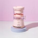 Paris Hilton Electric Citrus Juicer, Mini Portable Cordless Juicer with USB Rechargeable Base, One-Touch Button, Compact Lemon, Lime and Orange Juicer, Pink - Image 6