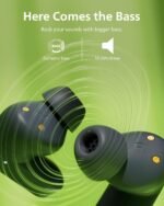 Philips TAT3519 Wireless Earbuds,True Wireless Headphones with Noise Canceling Pro,Dynamic Bass,Clear Call,24 H Battery Life,Fast Charging,Bluetooth 5.3,IPX4,App/Touch Control,Black - Image 3