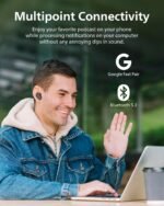 Philips TAT3519 Wireless Earbuds,True Wireless Headphones with Noise Canceling Pro,Dynamic Bass,Clear Call,24 H Battery Life,Fast Charging,Bluetooth 5.3,IPX4,App/Touch Control,Black - Image 6