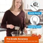 Premium 304 Stainless Steel Measuring Kit - 8-Piece Essential Cups and Spoons for Everyday Use, Stackable & Durable - Image 5