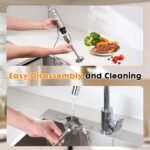 Immersion 8 in 1 Hand Blender 25 Speed & Turbo Mode Handheld Blenders Electric Sitck Blender with Beaker Chopper Milk Frother Frother Grinder and Mixer - Image 6