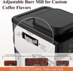 Espresso Machine with Grinder, 20Bar Expresso Coffee Machines with Milk Frother, Professional Compact Stainless Steel Coffee Maker for Espresso, Latte & Cappuccino, Perfect for Home Use - Image 5