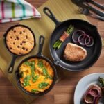 Jim Beam HEA Set of 3 Pre Seasoned Cast Iron Skillets with Even Distribution and Heat Retention-6" 8" 10", 10'', Black,JB0195 - Image 5