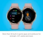 Garmin Venu 3S Soft Gold Stainless Steel Bezel 1.2-Inch AMOLED Touchscreen Display Smart Watch with 41mm Dust Rose Case and Silicone Band - Image 5