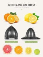 Reemix Electric Citrus Juicer - Orange, Lemon, Grapefruit Juicer with Stainless Steel Body & Transparent Juice Collector, Easy to Use for Fresh Squeezed Juice at Home​​ - Image 3