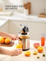 Reemix Electric Citrus Juicer - Orange, Lemon, Grapefruit Juicer with Stainless Steel Body & Transparent Juice Collector, Easy to Use for Fresh Squeezed Juice at Home​​ - Image 4