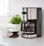 Kenmore Drip Coffee Maker - 12 Cup Programmable Cafe Machine With Glass Pot, Regular & Bold Brew, Auto Shut Off Large Water Reservoir, Reusable Filter, Kitchen Appliances, Black - Image 3