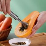 4 Pcs Coconut Meat Removal Scraper Tools, Stainless Steel Coco Nut Kinfe, Copra Cocoanut Pulp Shredder, Fish Skin Scaler for Kitchen, Grater, Peeler and Slicer, Coconut Grater, Silver - Image 4
