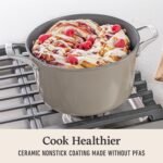 Calphalon® Premier Ceramic Nonstick 7-Qt. Dutch Oven with Lid, Mushroom Grey - Image 5