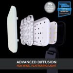 Logitech for Creators Litra Glow Premium LED Streaming Light with TrueSoft, Adjustable Mount, USB Connectivity, Video Lighting for Recording Streams, PC/Mac - Graphite - Image 4