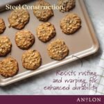 Anolon Gourmet Nonstick Bakeware Set with Nonstick Cookie Sheets / Baking Sheets - 3 Piece, Bronze Brown - Image 4
