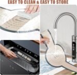 Silicone Bread Sling, 2 Pcs Silicone Baking Sling with Longer Handles, Non-Stick & Easy Clean Dutch Oven Baking Mat to Transfer SourDough Easily, Reusable Bread Mat Set - Image 6