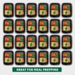 Freshware Meal Prep Containers 15 Count (Pack of 1) Compartment Food Storage Containers with Lids, Bento Box, BPA Free, Stackable, Microwave/Dishwasher/Freezer Safe (28 oz) (Color May Vary) - Image 4