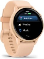 Garmin vívoactive® 6 Health and Fitness GPS Smartwatch - AMOLED Display, Up to 11 Days Battery, Metallic Pink Dawn with Matching Band - Image 4
