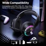 Monster Mission 320 Gaming Headset for PS5, PS4PC,Switch,Noise Cancelling Over Ear Headphones with Mic, LED Light, 7.1 Surround Sound,Gifts - Image 6