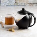 Primula Half Moon Teapot with Removable Infuser, Glass Tea Maker with Reusable Fine Mesh Stainless Steel Filter, Dishwasher Safe, 40-Ounce, Black - Image 7