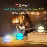 OLIGHT Sphere Smart Night Light, 75 lumens Stepless Dimming Table Lamp with Remotely APP Control, Magnetic Rechargeable RGB Ambient Lighting for Sleeping, Reading, and Relaxation - Image 3
