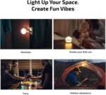 OLIGHT Sphere Smart Night Light, 75 lumens Stepless Dimming Table Lamp with Remotely APP Control, Magnetic Rechargeable RGB Ambient Lighting for Sleeping, Reading, and Relaxation - Image 5
